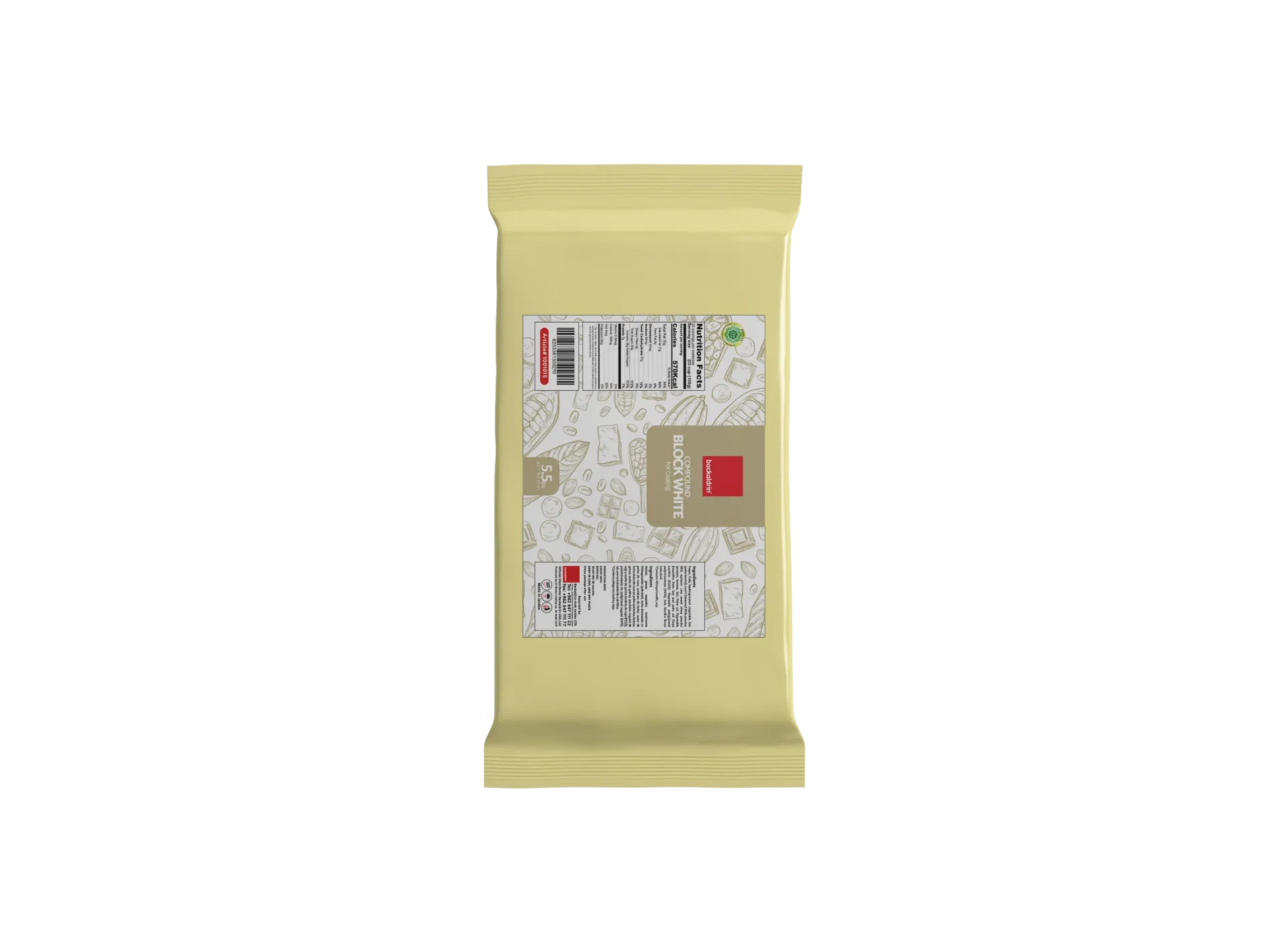 Chocolate Block White 2.5*8