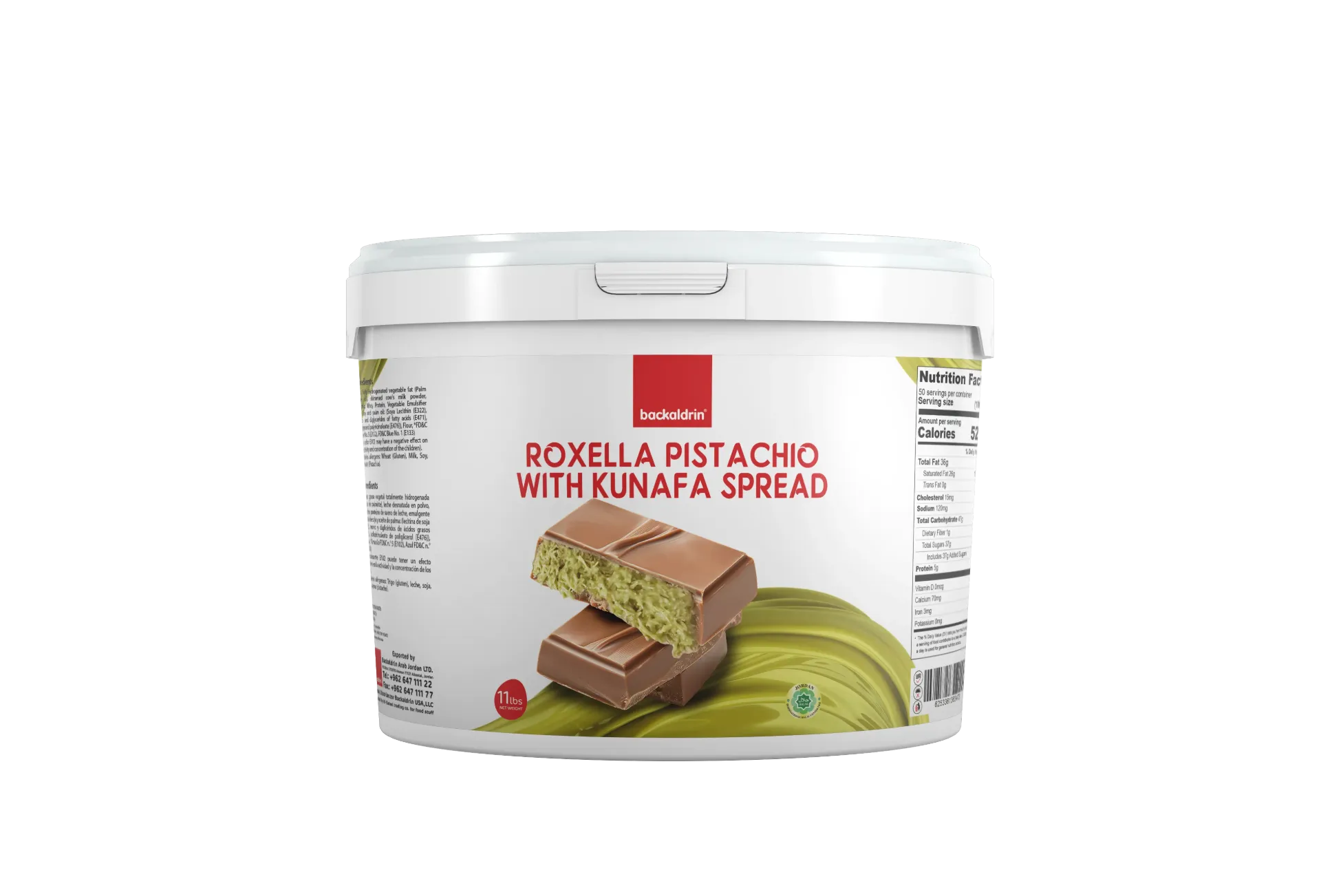 Pistachio  Spread 17%  With Kunafa 