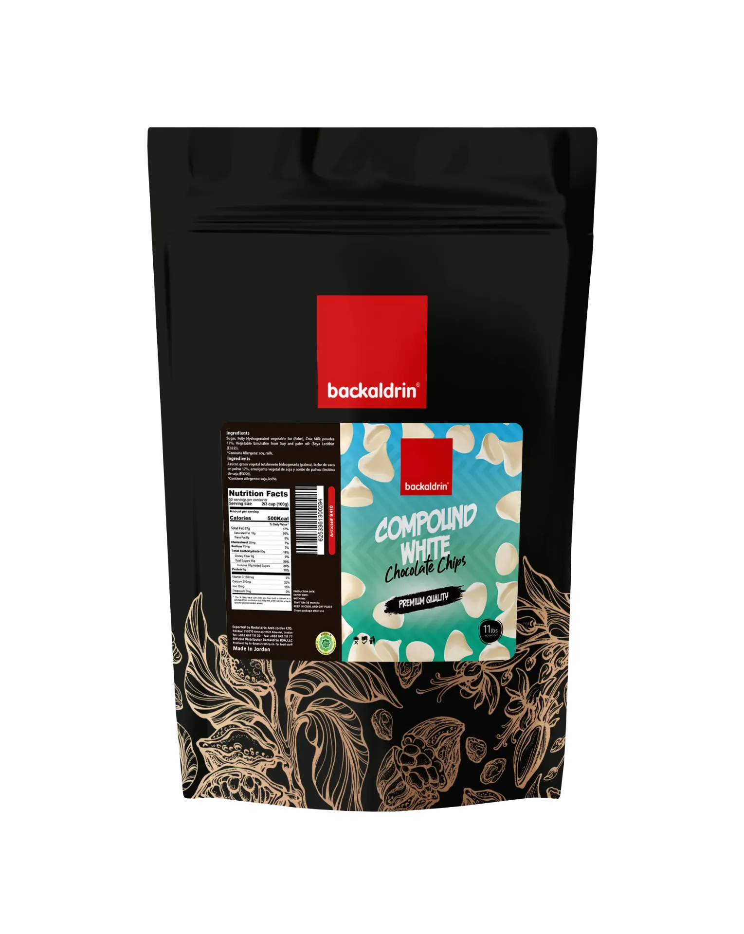 Compound White Chocolate Chips 1*10