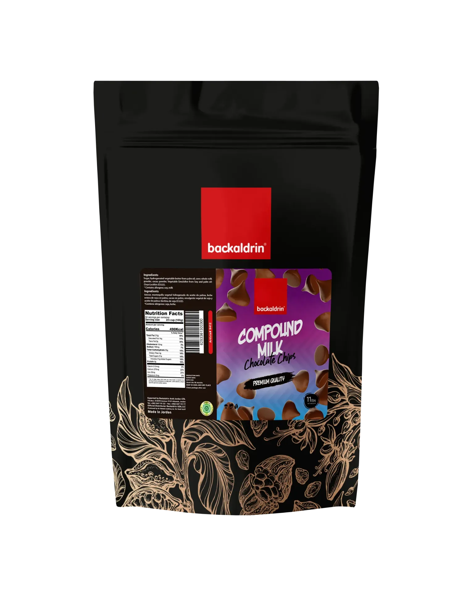 Compound Milk Chocolate Chips  1*10